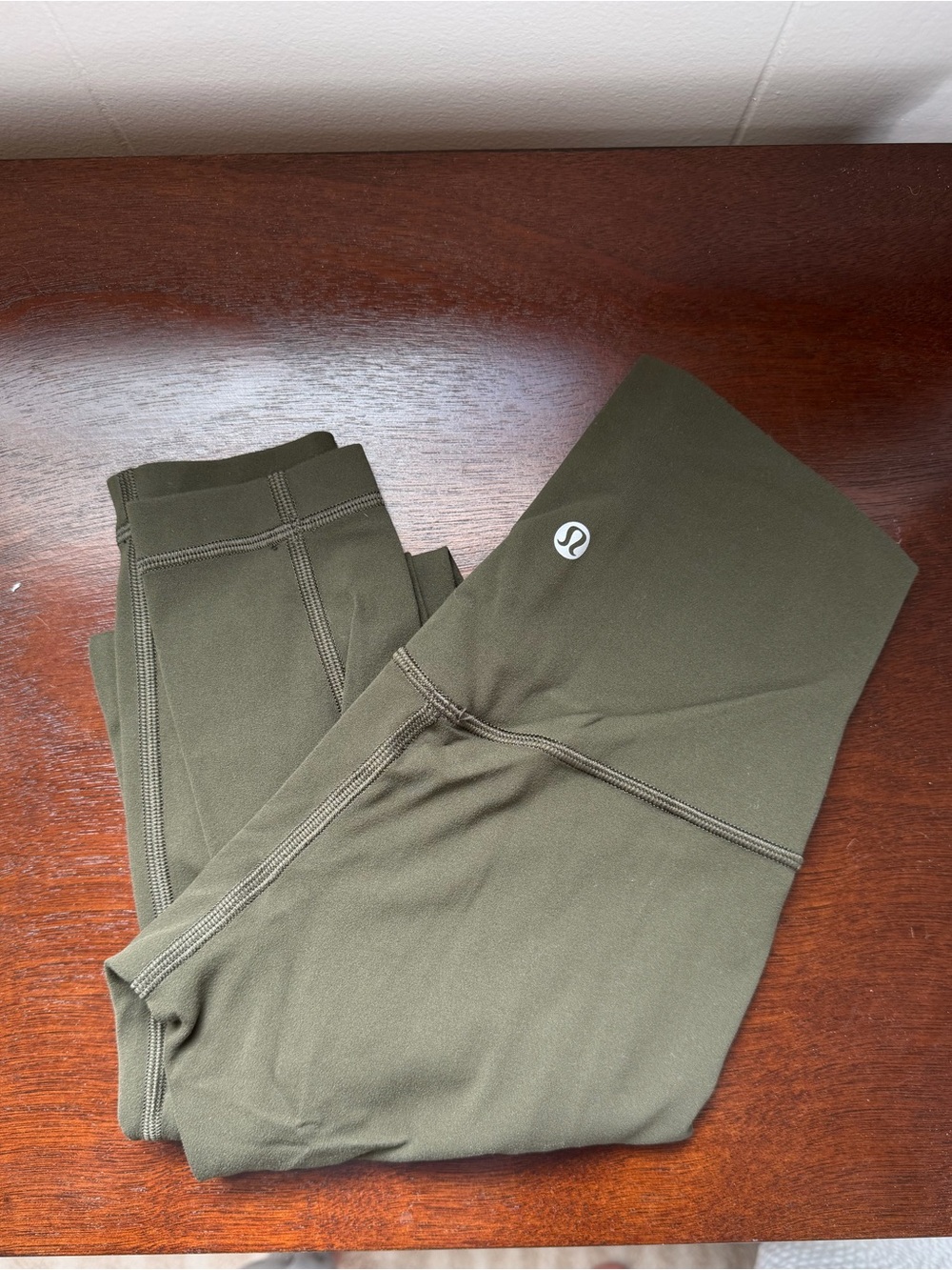 lululemon athletica align high rise olive green leggings 28”